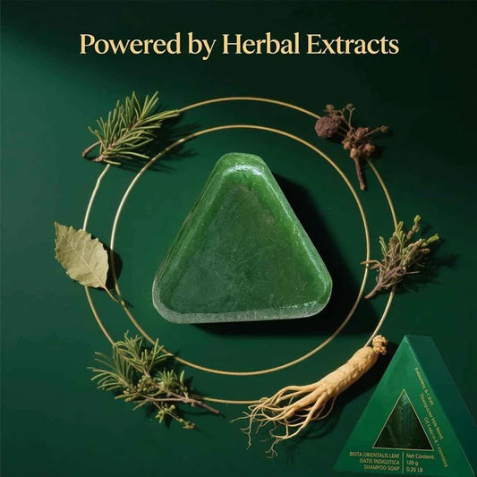 Nature Seven™ Green Shampoo Bar – Plant-Based & Nourishing– Regrowth, Dandruff Control & Stronger Hair