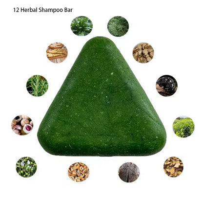 Nature Seven™ Green Shampoo Bar – Plant-Based & Nourishing– Regrowth, Dandruff Control & Stronger Hair