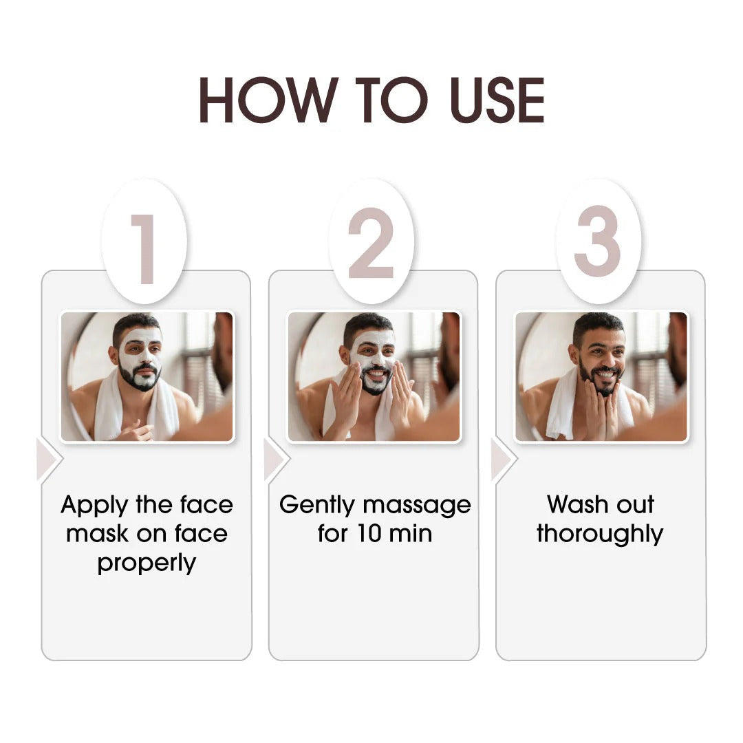 Niconi Men Enzyme De-Tan Cream | Tan Removal, Brightening & Deep Cleansing for Men | Buy 1 Get 1 Free