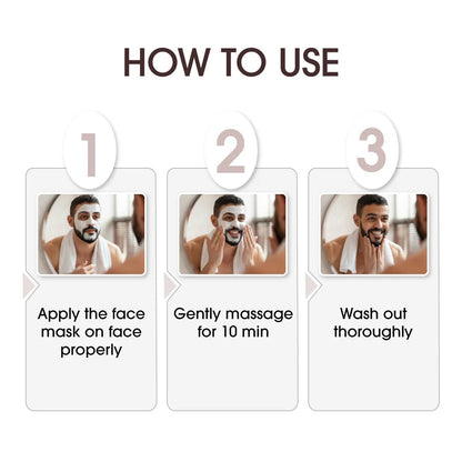 Niconi Men Enzyme De-Tan Cream | Tan Removal, Brightening & Deep Cleansing for Men | Buy 1 Get 1 Free